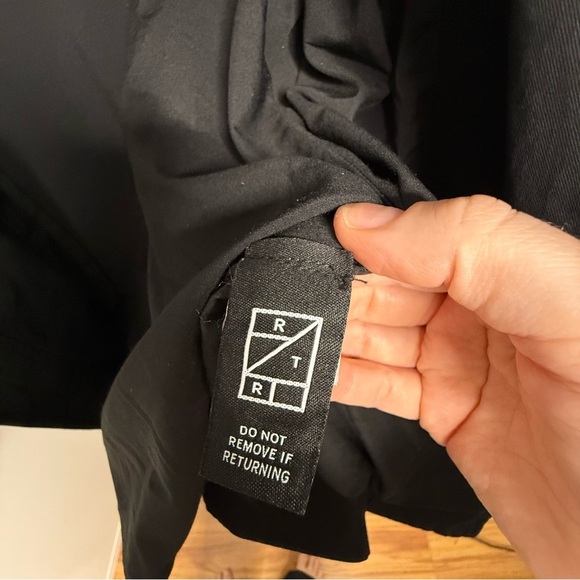 Toccin X Rent the Runway - black Trench Wrap Dress with Belt - size 2 - Picture 6 of 11